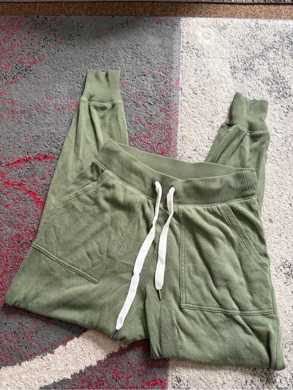 aerie Olive Green Drawstring Jogger Pants